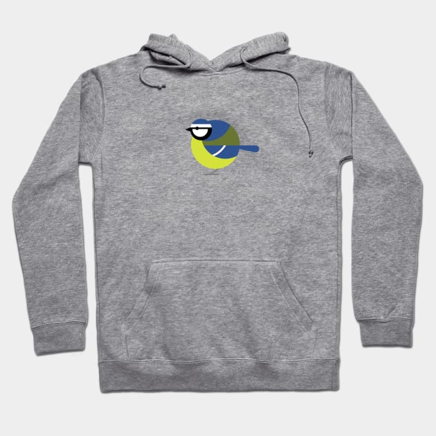 Fat Bird - Blue Tit Hoodie by garethrowson